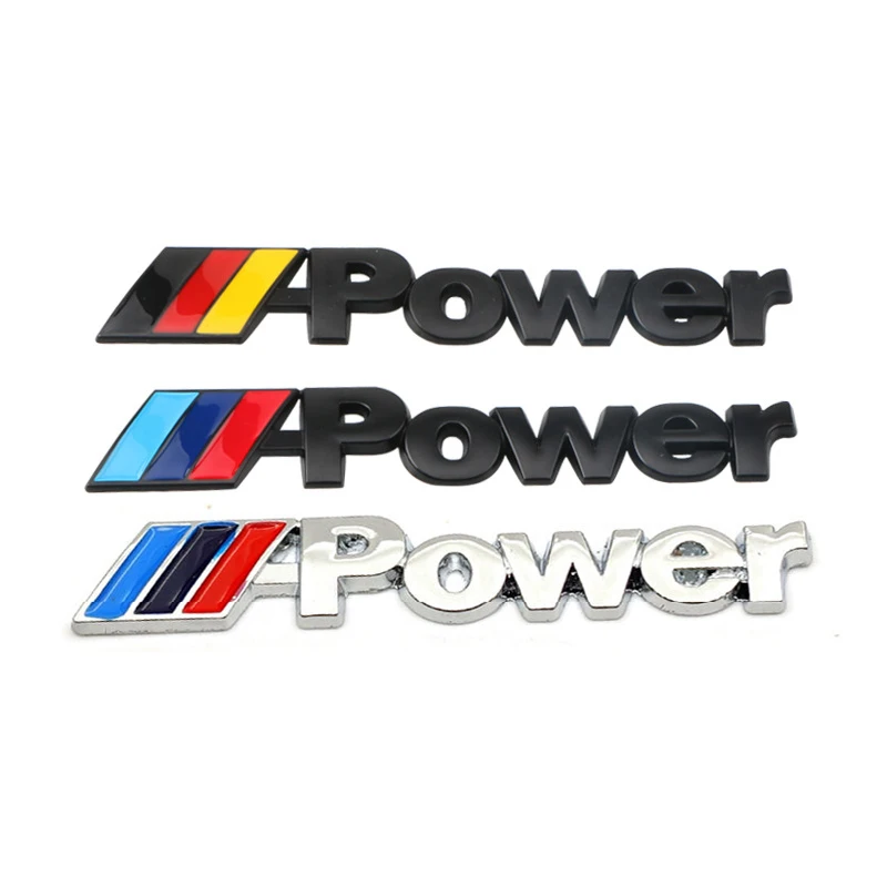 

XCCPJ 3D Metal M Power Logo Decal Sticker For BMW X1 X3 X5 Series Car Trunk Body Emblem Stickers Car Accessories Auto Styling