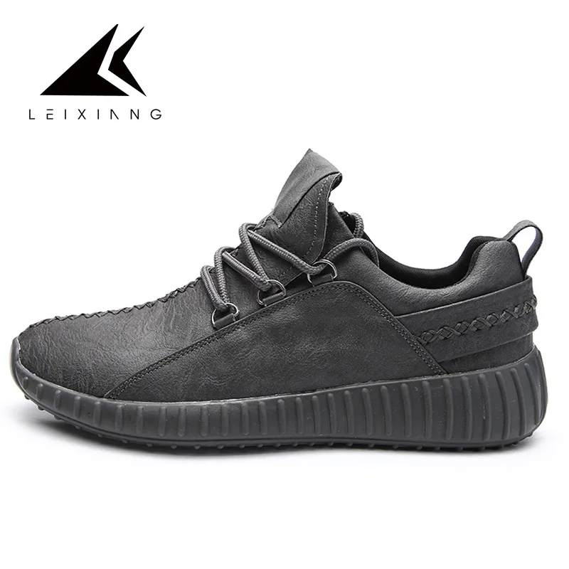 Leixiang/; мужская кожаная спортивная обувь; сезон осень; красовки; Роскошные брендовые кроссовки для бега; Мужская обувь для взрослых; chaussure homme