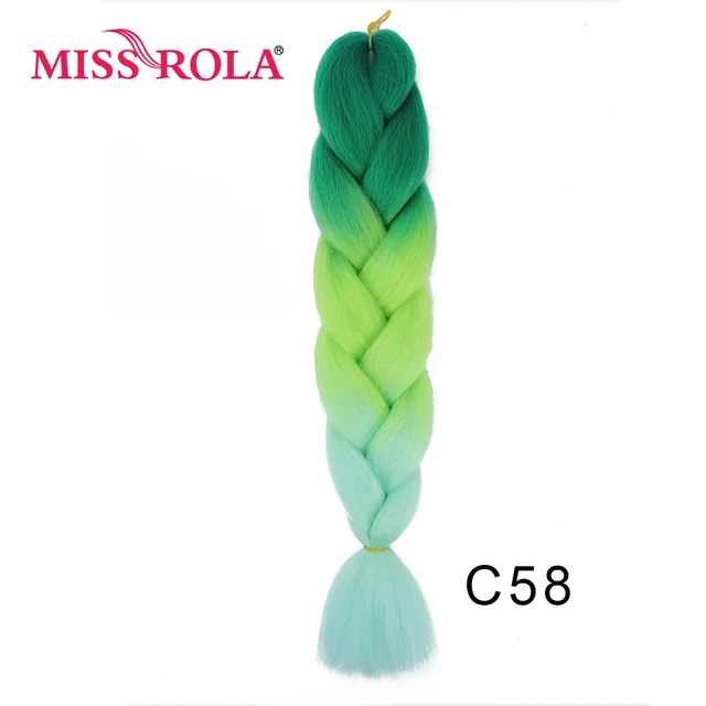 New Colors Synthetic Glowing Hair Twist Braids Ombre Color For white Women Braiding Hair Extensions Jumbo Braids KaneKalon Hair C58