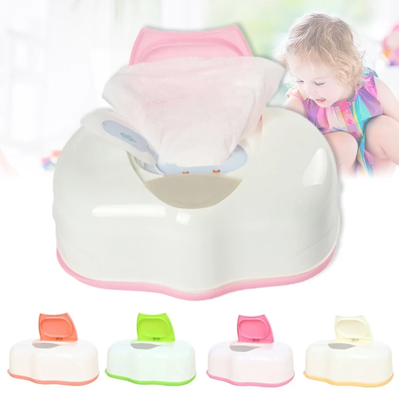 

Wet Tissue Box Plastic Automatic Case Baby Wipes Press Pop-up Design Home Accessories JS21