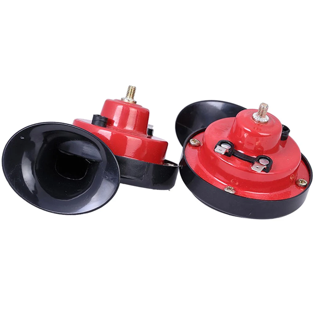 Motor Bike Air Horn Black&Red 120dB 12 Volt Motorcycle Loud Level Repair