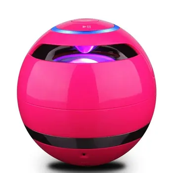

Ball Bluetooth Speaker With LED Light Portable Wireless Mini Speaker Subwoofer With Mic FM Multicolored Ball with Light Speaker