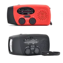 Многофункциональное переносное радио зарядка от солнечной энергии, с ручкой Dynamo power ed AM/FM/Weather погода радио использование аварийный светодиодный фонарик и Банк питания
