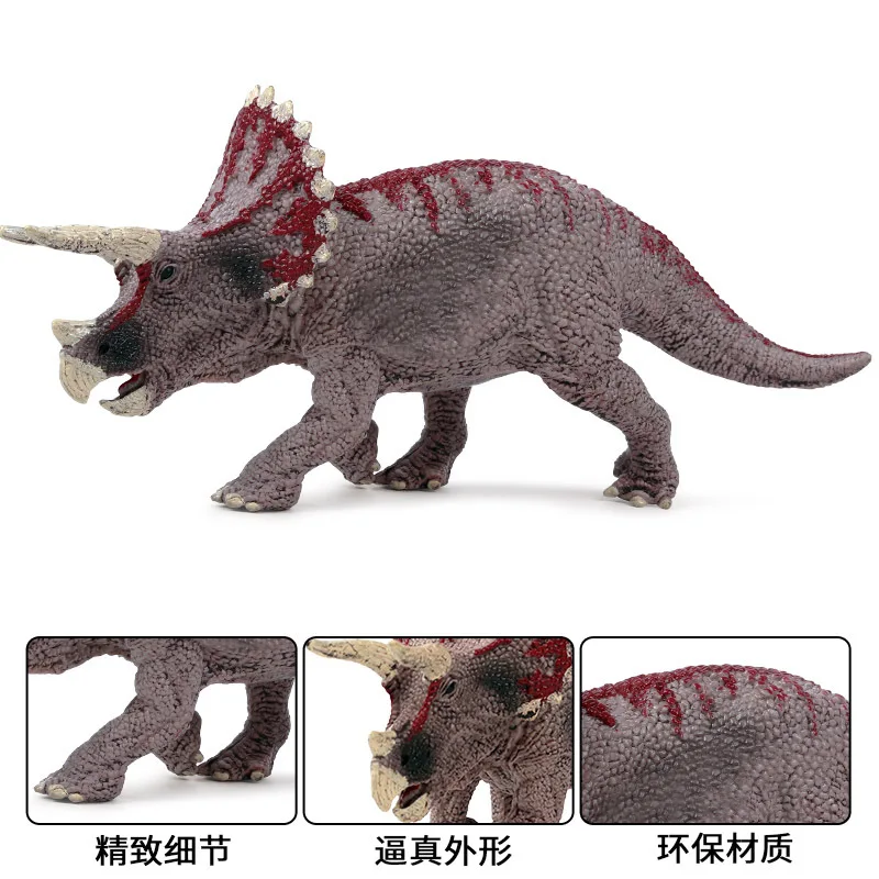 Детская Игрушечная модель, модель динозавра Юрского периода, украшения, гаражный комплект, Трицератопс, тираннозавр, Рекс, скот, дракон, опухшая голова