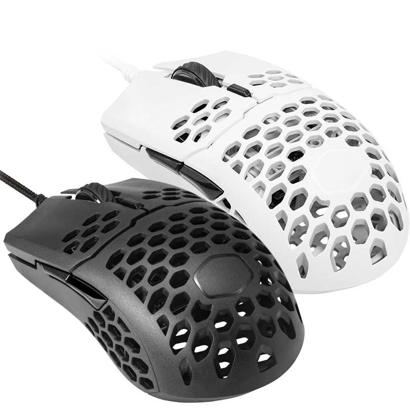 

Cooler Master MM710 Gaming Mouse Pixart PMW 3389 16000 DPI Optical Sensor 53G Lightweight Honeycomb Shell Weave Cable White