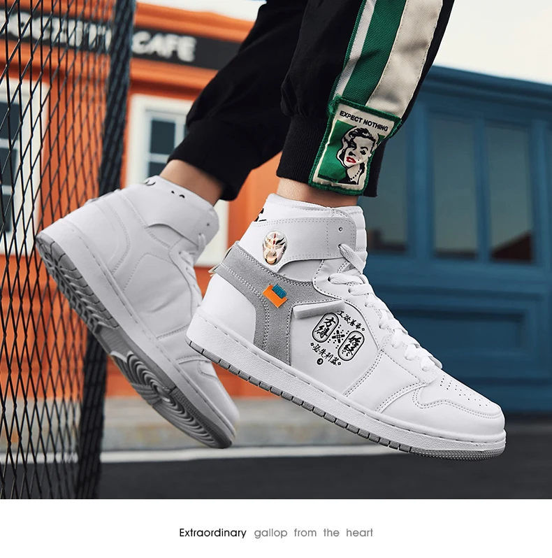 Классические баскетбольные кроссовки Kyrie 4 Face Totem Force 1, Ретро стиль, Lerbon, обувь для спорта на открытом воздухе, атлетические, белые, с высоким берцем, мужские кроссовки