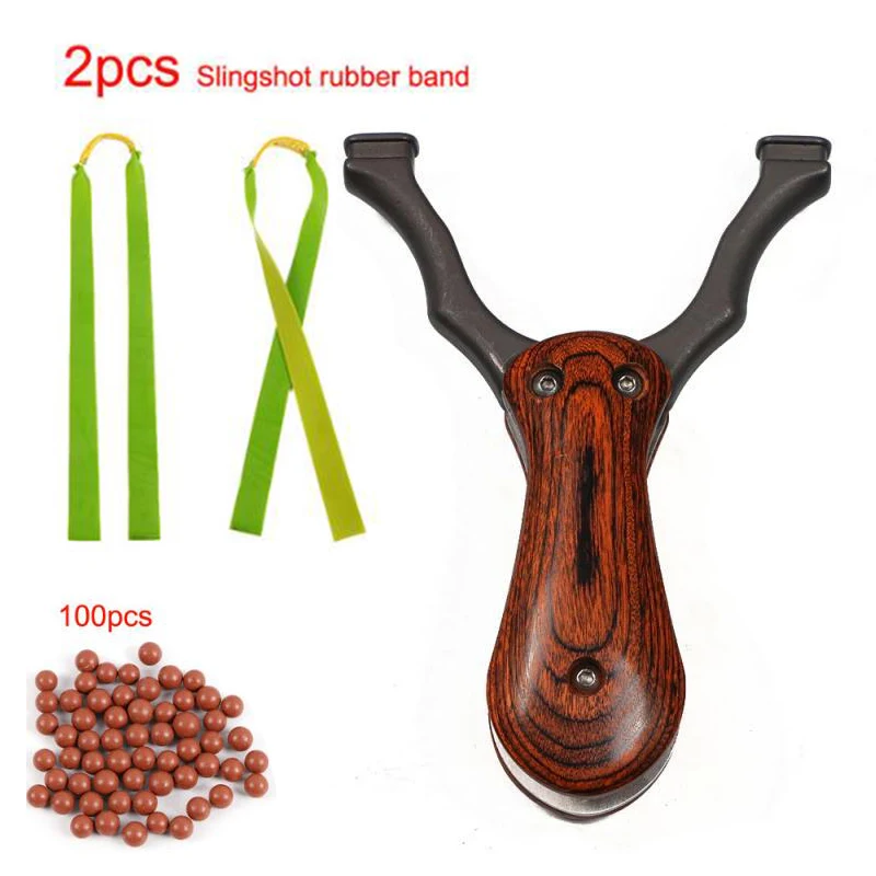 

Luoyer Portable Folding Pocket Slighshot Stainless Steel Birch Handle Outdoor Powerful Hunting Shotting Tools