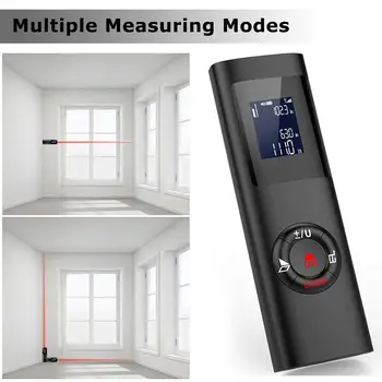 

Building Calculate Test Tools ABS 40m Black Handheld Range Finder Laser Range Finder Laser Rangefinder Accurate Measuring Tool