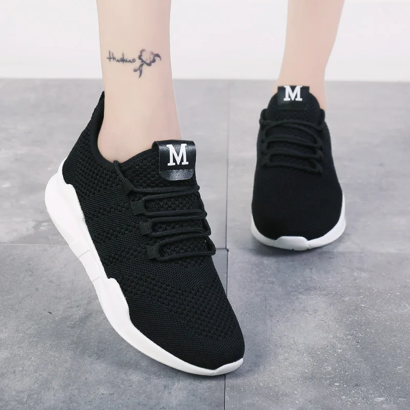 Women's sports shoes 2019 spring new women's shoes wild sports casual shoes women's shoes net red flying woven tide shoes Women's sports shoes 2019 spring new women's shoes wild sports casual shoes women's shoes net red flying woven tide shoes