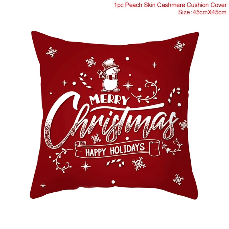 03-5 FENGRISE Merry Christmas украшение для дома Санта Клаус Подушка с оленем чехол Рождество Рождество Navidad счастливый год - Цвет: 03-5