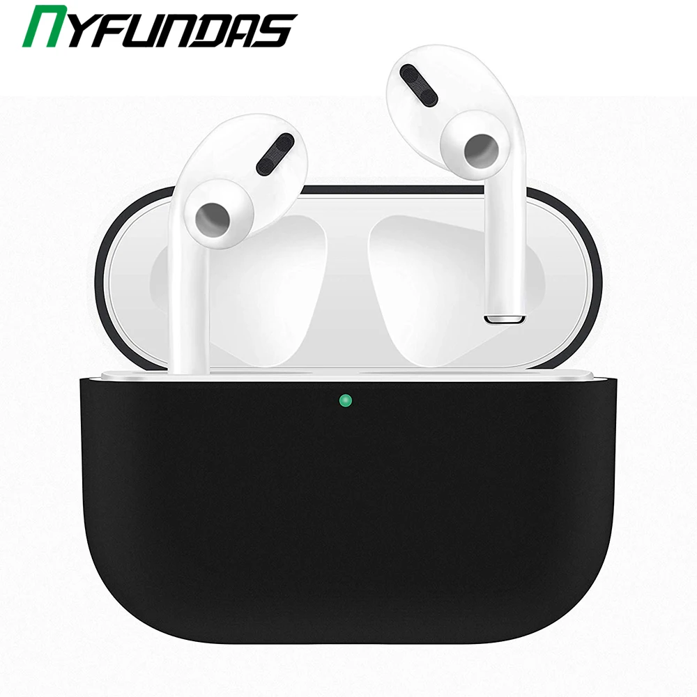 Silicone Phone Case For Airpods Pro Bag Apple 3 Air pods Wireless Bluetooth Earphone Headphone Cover Fundas | Электроника