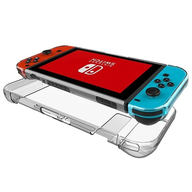 4 цвета защитный чехол для Nintendo Switch прозрачный Кристальный чехол пребывания ручки Защитный чехол прозрачный Твердый чехол для компьютера с защитной оболочки игры Acc