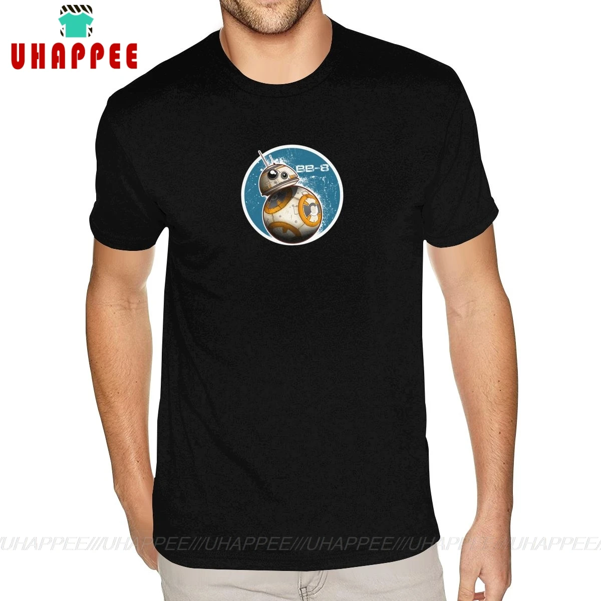 Creat Own BB-8 On The Move Tees футболка большого размера для мальчиков черная | Мужская одежда