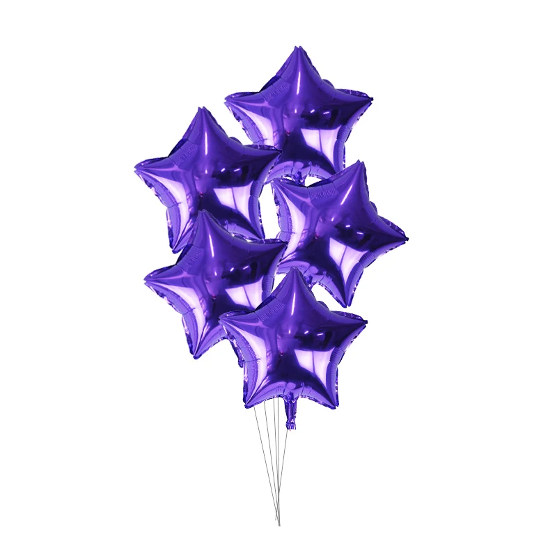 5pcs star style 22 5 шт., 18 дюймов, розовый золотой шар звезда из фольги, свадебные шары, украшения для душа ребенка, детские воздушные шары для дня рождения - Цвет: 5pcs star style 22