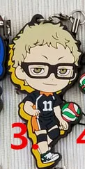 3 Горячий Аниме Haikyuu резиновый брелок для ключей ремешки редкий косплей подарок - Цвет: 3