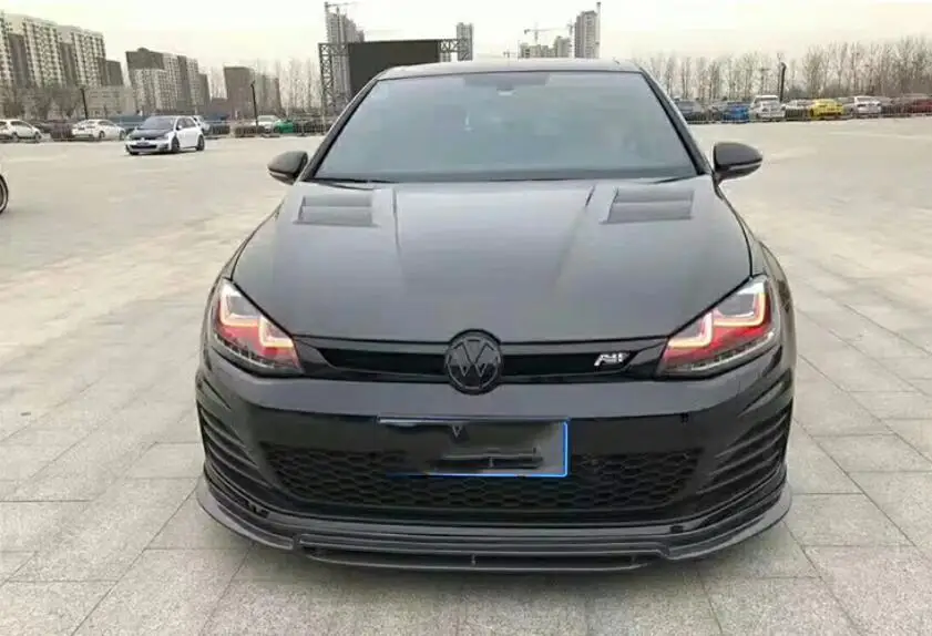 Карбоновый автомобильный передний бампер, капоты для Фольксваген Гольф 7 GTI Rline 7.5R