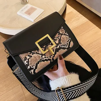 

Fashion Ladies Women's Shoulder Basg Trend Classic Serpentine Wild Messenger Bag Top Sale Female Shoulder Bag borsa donna