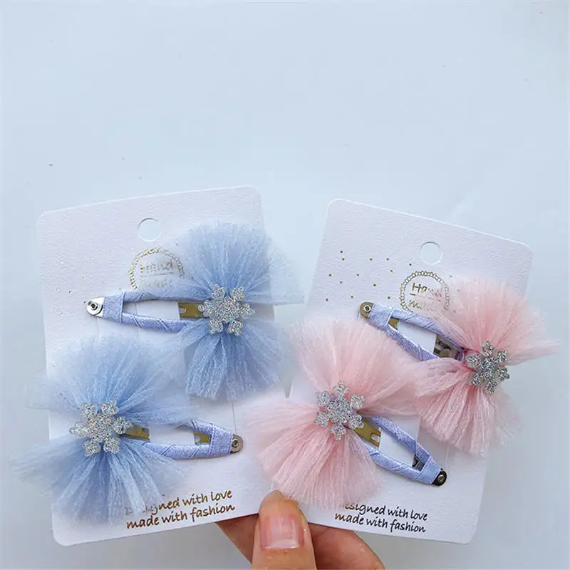 Balleenshiny Kids Hair Clips Cute Bow Hair Pins BB Clip For Girls Kids Handmade Boutique Mini Hairpin Hair Accessories Headwear