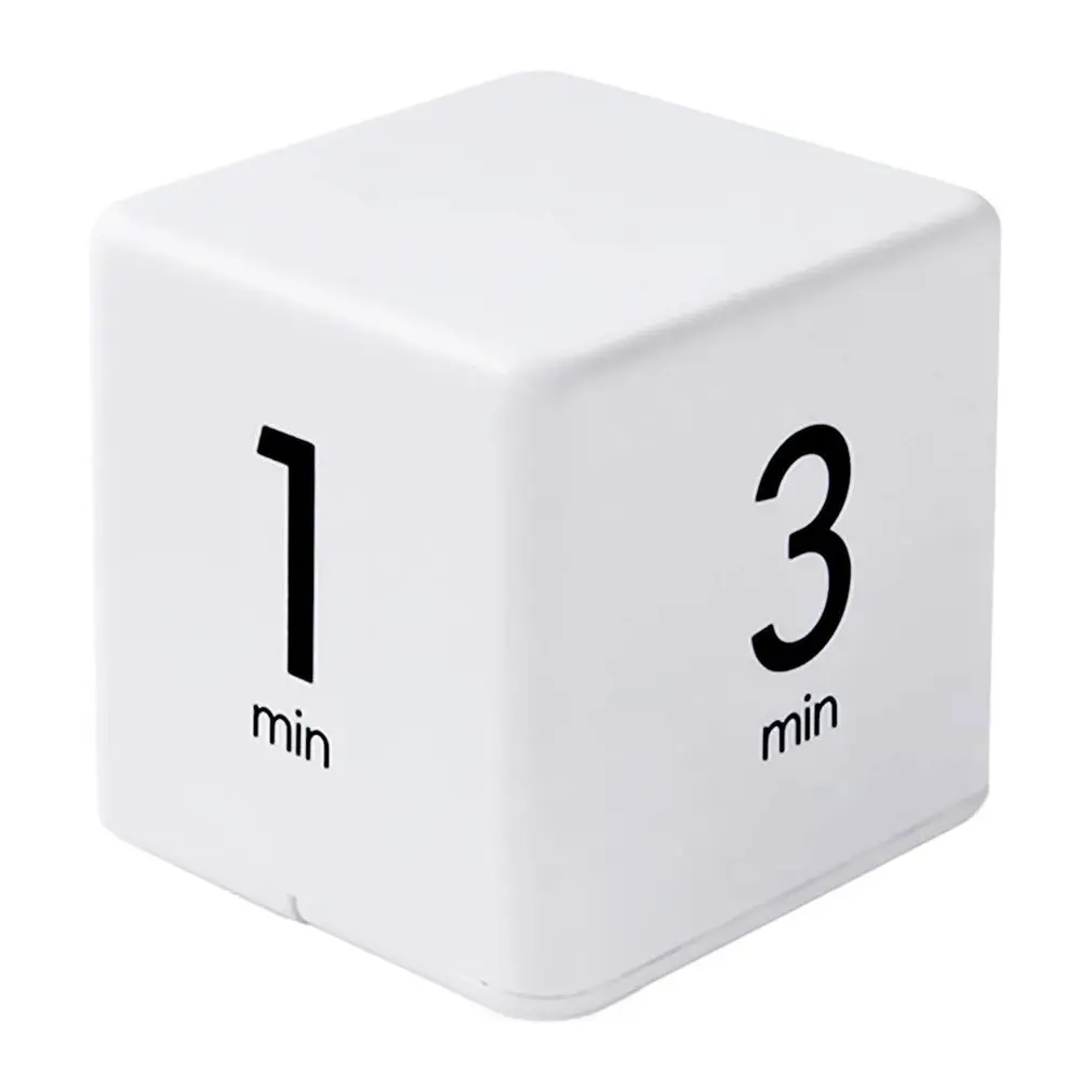 1pcs Electronic Cubic Timer Countdown Kitchen Cube Stylish Mini Time Management Stopwatch Kitchen Tools Cooking Accessories