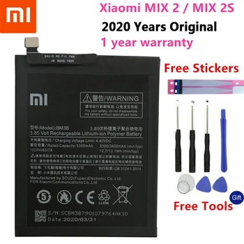 100% Original Xiao Mi Original Replacement Battery BM3B For Xiaomi MIX 2 2S 3300mAh High Capacity Phone Batteries Free Tools 1