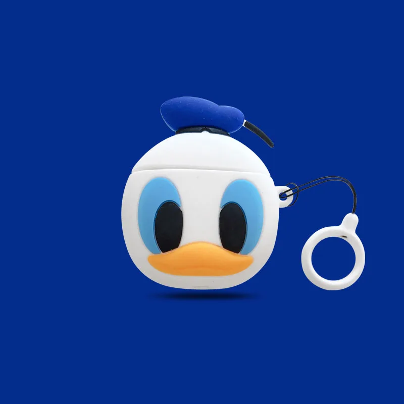 Милый 3D беспроводной чехол для наушников Dumbo Duck для Apple AirPods 2, силиконовый чехол для зарядки наушников s Для Air pods, защитный чехол