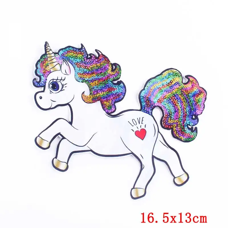 Патчи с логотипом животного патчи вышивкой единорогом для одежды Мультяшные в