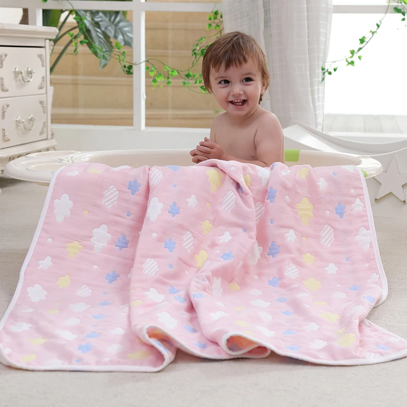 Детское одеяло из муслина 6 слоев 110x110 см|muslin baby blanket|baby blanketinfant swaddle |