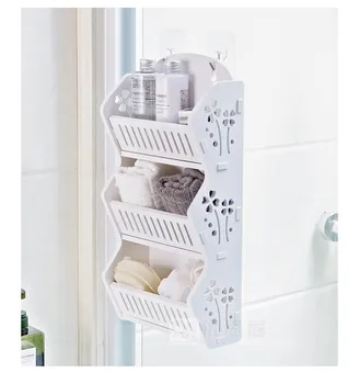 

Wall hanging rack bathroom shelf toilet Multi-layer Storage Rack Storage Rack Shelf Bathroom Hanging Paste Storage Racks