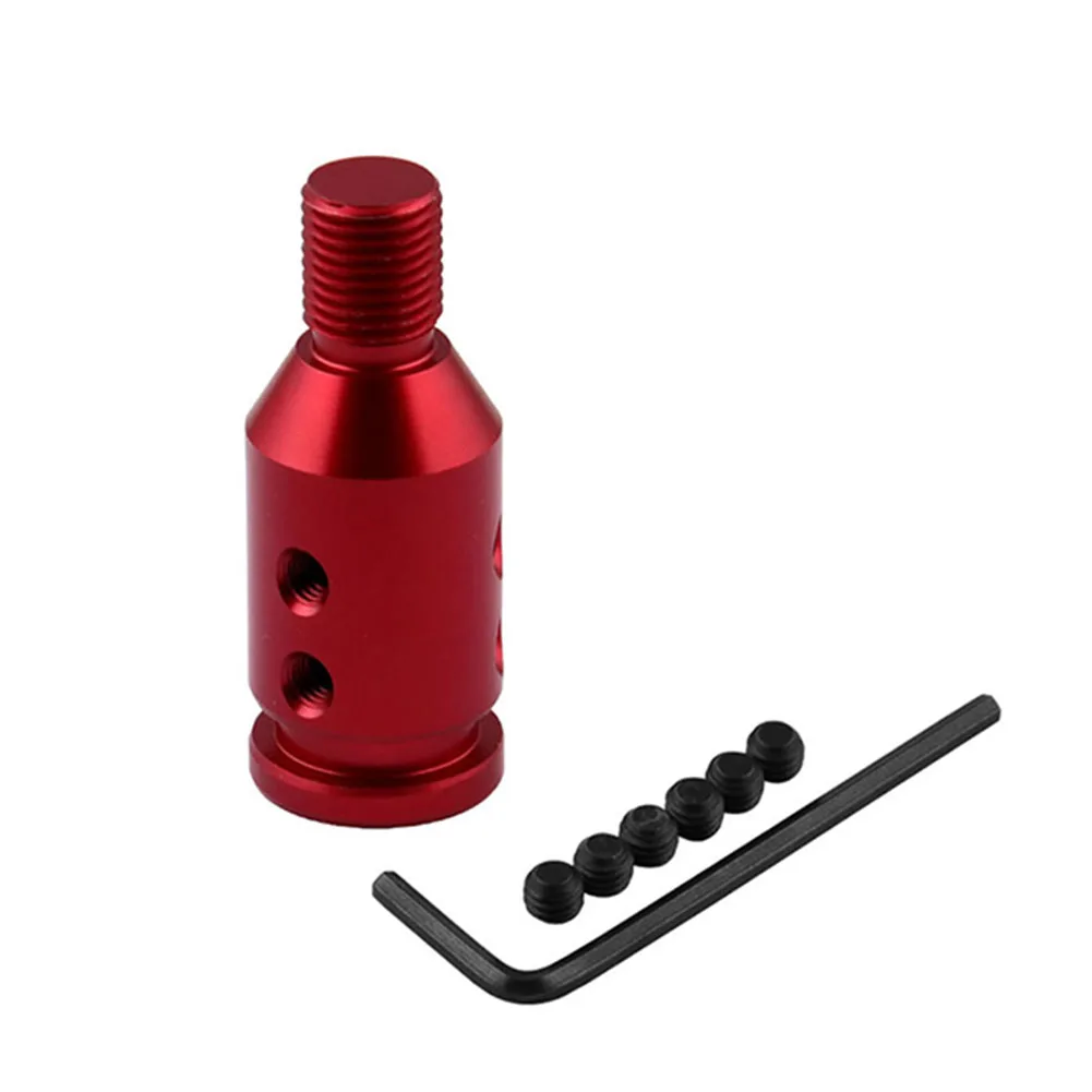 Красный Универсальный M12x1.25 для нерезьбовых переключателей, алюминиевый сплав, полезные автомобильные принадлежности, практичный твердый адаптер для ручки, простая установка - Название цвета: Красный