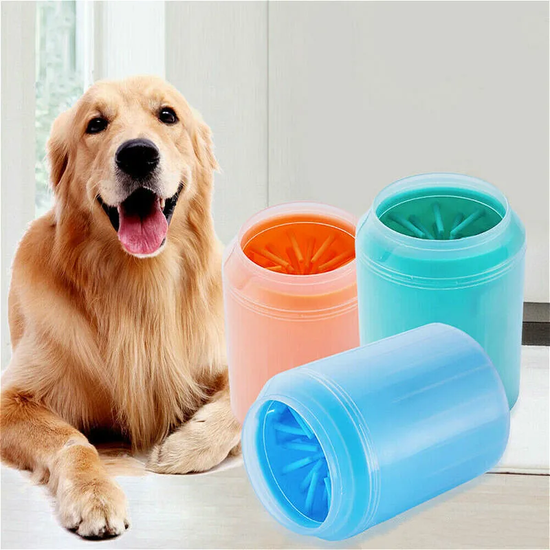 Copa de lavado de silicona para pies de mascotas, limpiador de patas de perro, peines suaves para limpieza rápida de perros y gatos, herramientas de lavado de pies