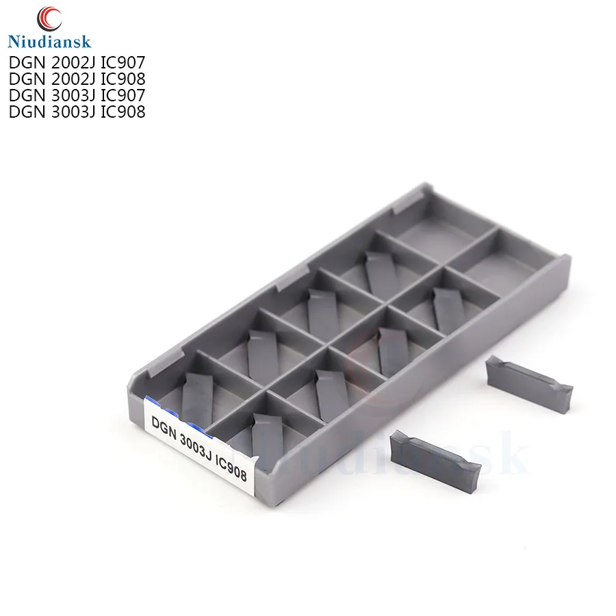 DGN2002J IC908 DGN3003J ЧПУ карбидные пазовые канавки вставка IC907 DGN 3003J шлицевые лезвия