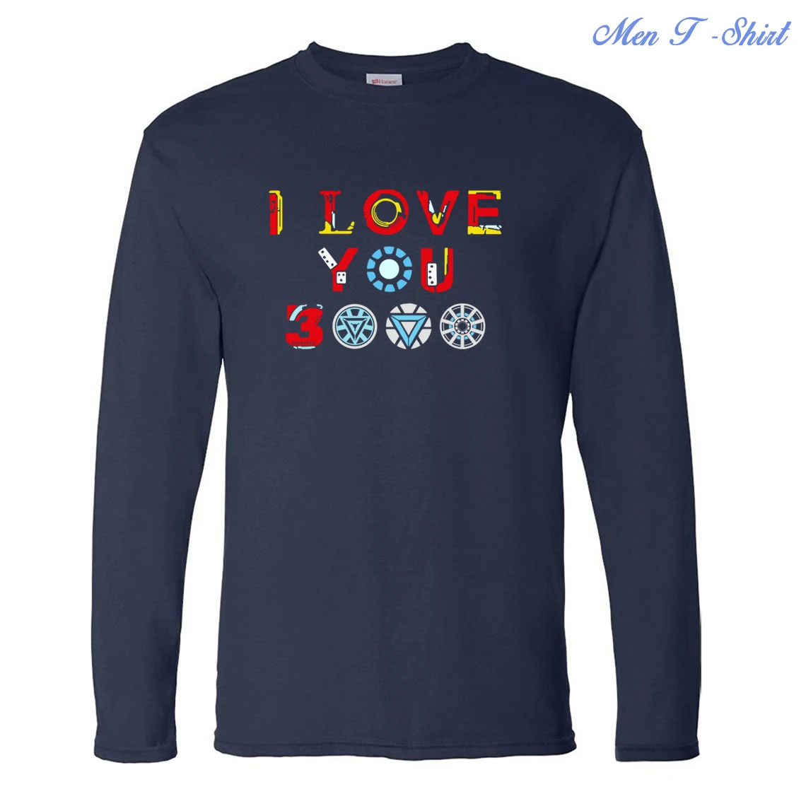 I Love You 3000, футболка с длинным рукавом для мужчин, осень, Мстители, Тони Старк, железный человек, футболка, бренд Harajuku, топы, футболки для фанатов