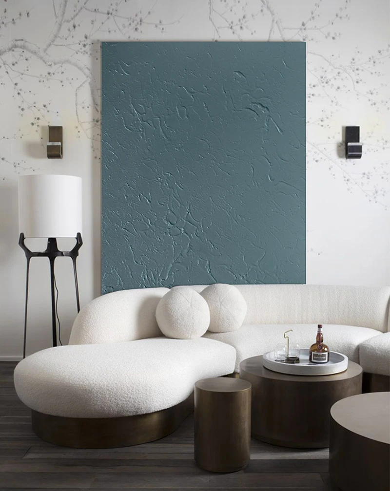 Handmade Abstract Painting On Canvas Art Large Wall Art Solid Color