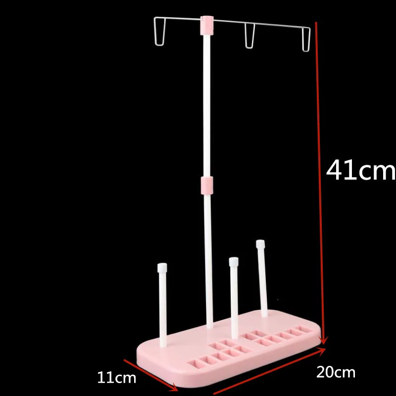 1 шт. 3 стойка для катушки держатель многофункциональное вышивальное резьбовое стеганое полотно стойка для шитья дома швейная машина швейная проволочная рама - Цвет: pink