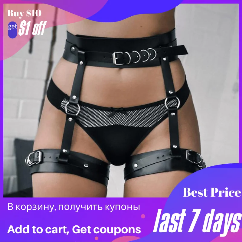 

TRODEAM Sexy Harness Garter Body Strap Belt Stockings Gothic Sword Belts Women's Lingerie Sex Costumes Bdsm Bondage Suspender