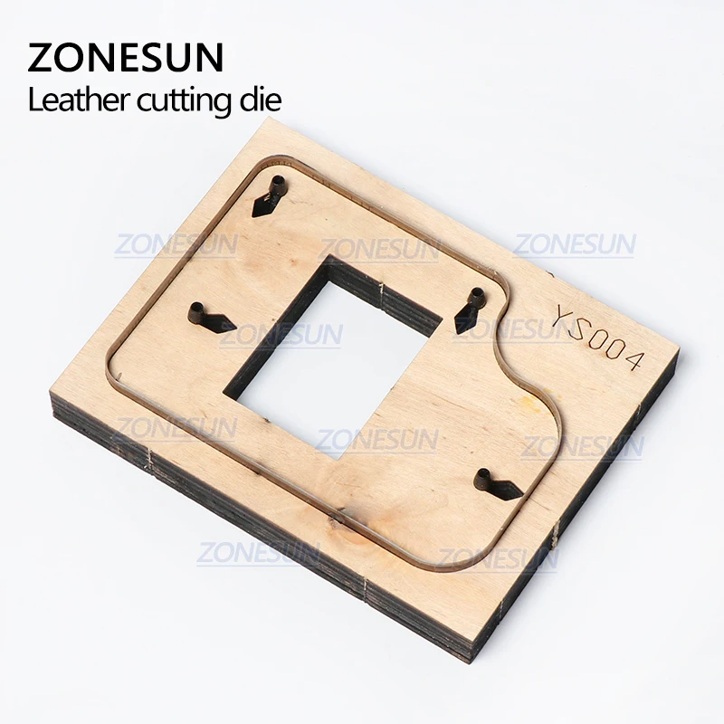 ZONESUN S004 пользовательские кожаные брелоки для высечки для ручной работы ключница Fob висячие украшения резка кликер высечка сталь правило