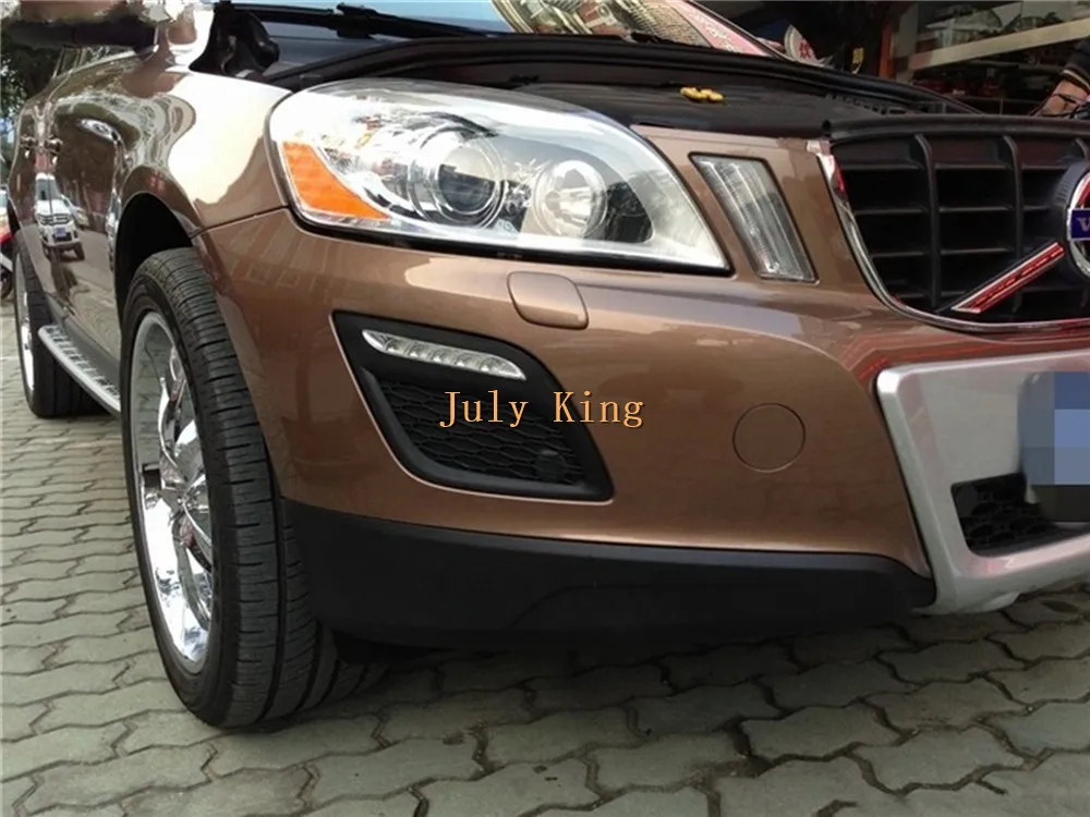 July King светодиодный чехол для дневных ходовых огней Volvo XC60 2009-2013, светодиодный передний бампер DRL, замена 1:1