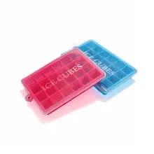 Plastic Ice Tray Mold Silicone Ice Box Creative Ice Mold Freezing Fast Mold 24 Grid Ice Tray Silicone Mold creative diameter 45mm silicone ice hockey single hole silicone ball ice tray ice model
