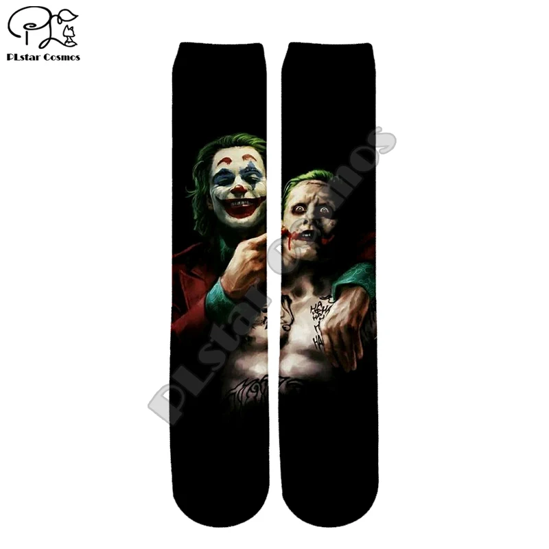 PLstar Cosmos Joker Joaquin Phoenix, разноцветные, унисекс, новая мода, 3 Dfull, принт, для женщин, мужчин, мальчиков и девочек, классные, теплые, хлопковые носки, S-5
