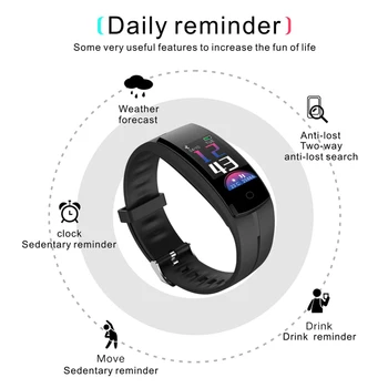 

Smart Wristband Smart Fitness Bracelet tracker watch Woman Man Heart Rate Blood Pressure Monitor Sports Pedometer Band for IOS