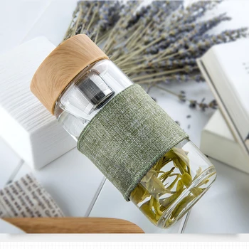 

Durable Transparent Creative Double Layer Glass Cup Safe Drinking Glasses Cups Vidro Glassware Bottles Glass Supplies W