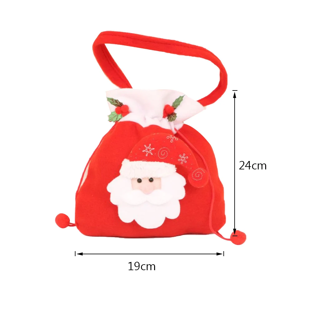 Hoomall Navidad держатели для подарков вечерние украшения Рождественский подарок сумка со снеговиком Рождественская вечеринка держатель для Apple 31x21cm - Цвет: A 24x19cm