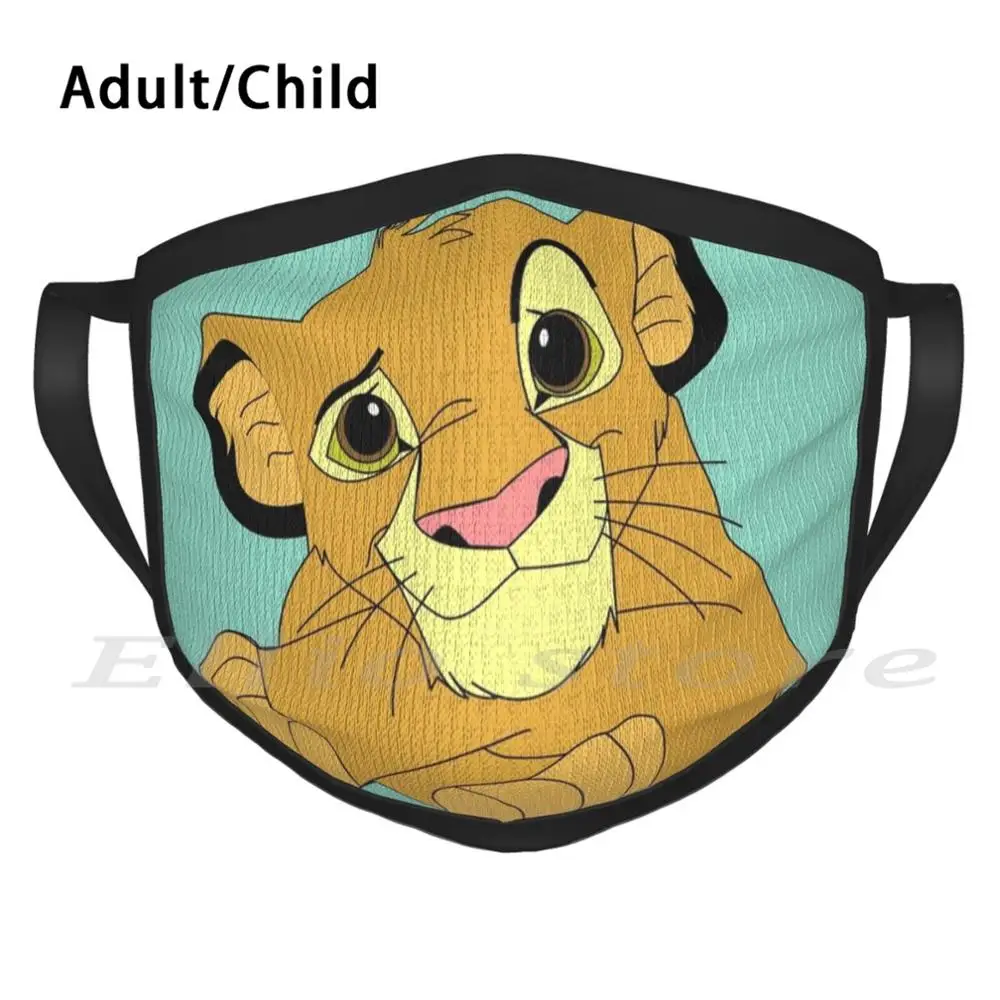 

Simba Adult Kids Anti Dust DIY Scarf Mask Simba Face Rafiki Shenzi Hyena Lion King Nala Crazy Look Fun Humor Cute Timon Pumba