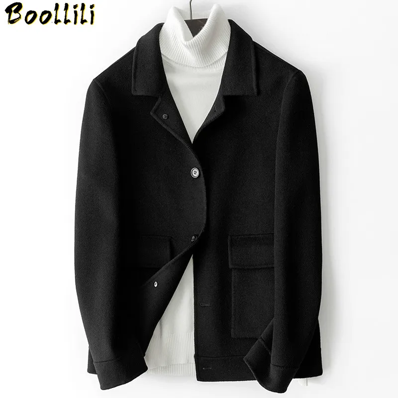 울 Boollili 봄 코트 남성 짧은 한국 남성 재킷 남성 코트와 재킷 수제 오버 코트 캐주얼 Manteau 옴므