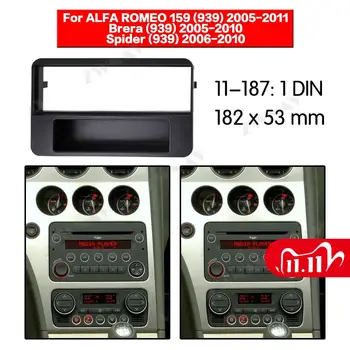 

Car multimedia Player frame For 2005-2011 ALFA ROMEO 159 1 DIN Audio Panel Mount Installation Dash Frame Adapter car DVD fascia