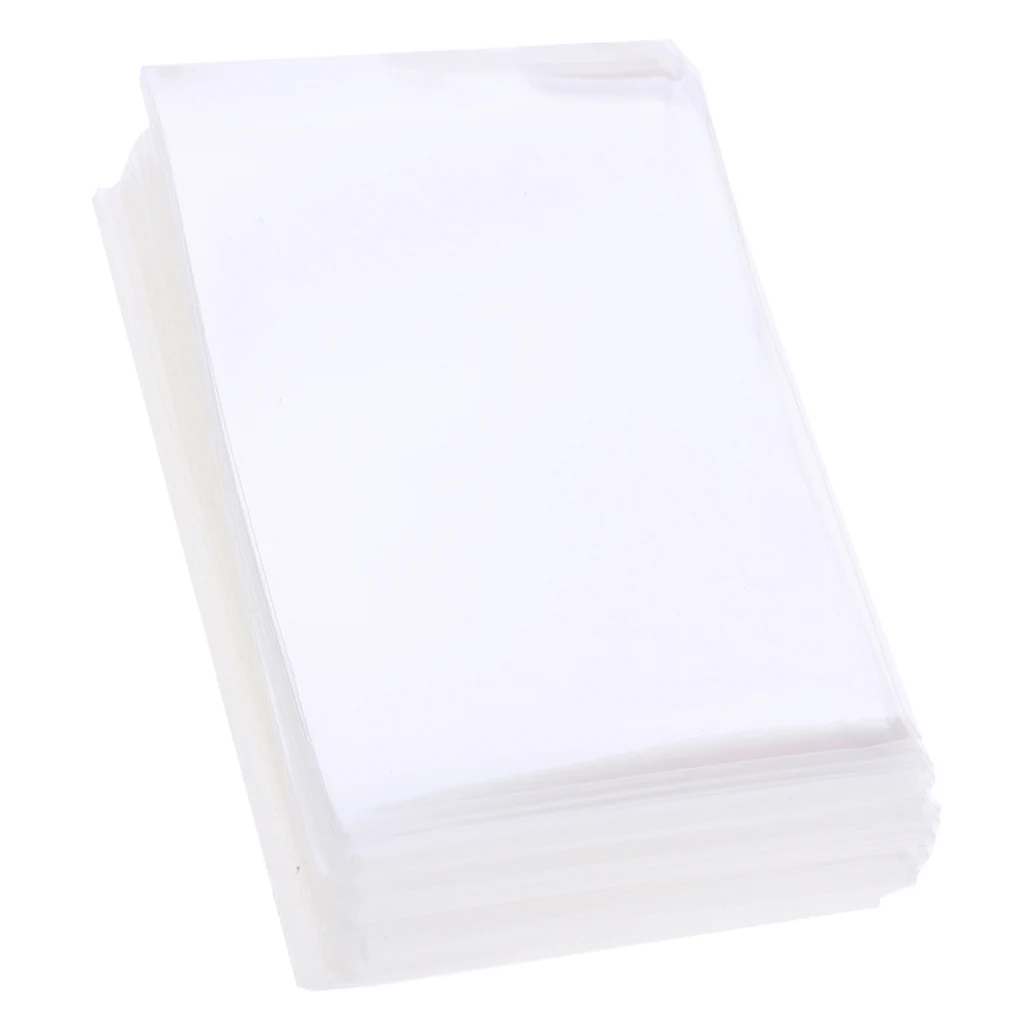 

Set Of 100 Waterproof Card Protective Covers Holder