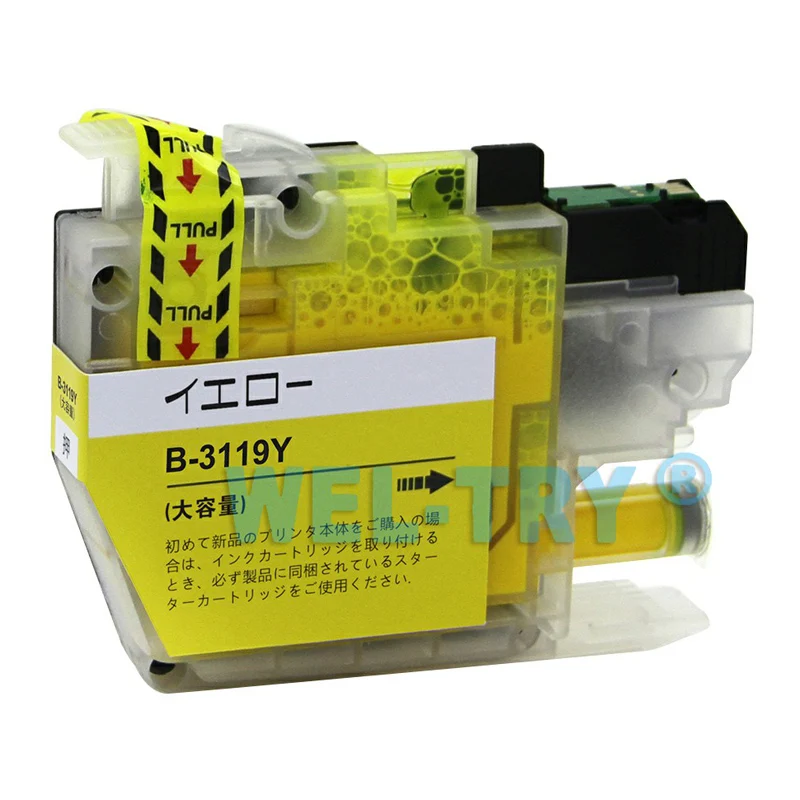 LC3119 чернильный картридж XL для принтера brother MFC-J6580CDW MFC-J6980CDW, полные чернила с чипами
