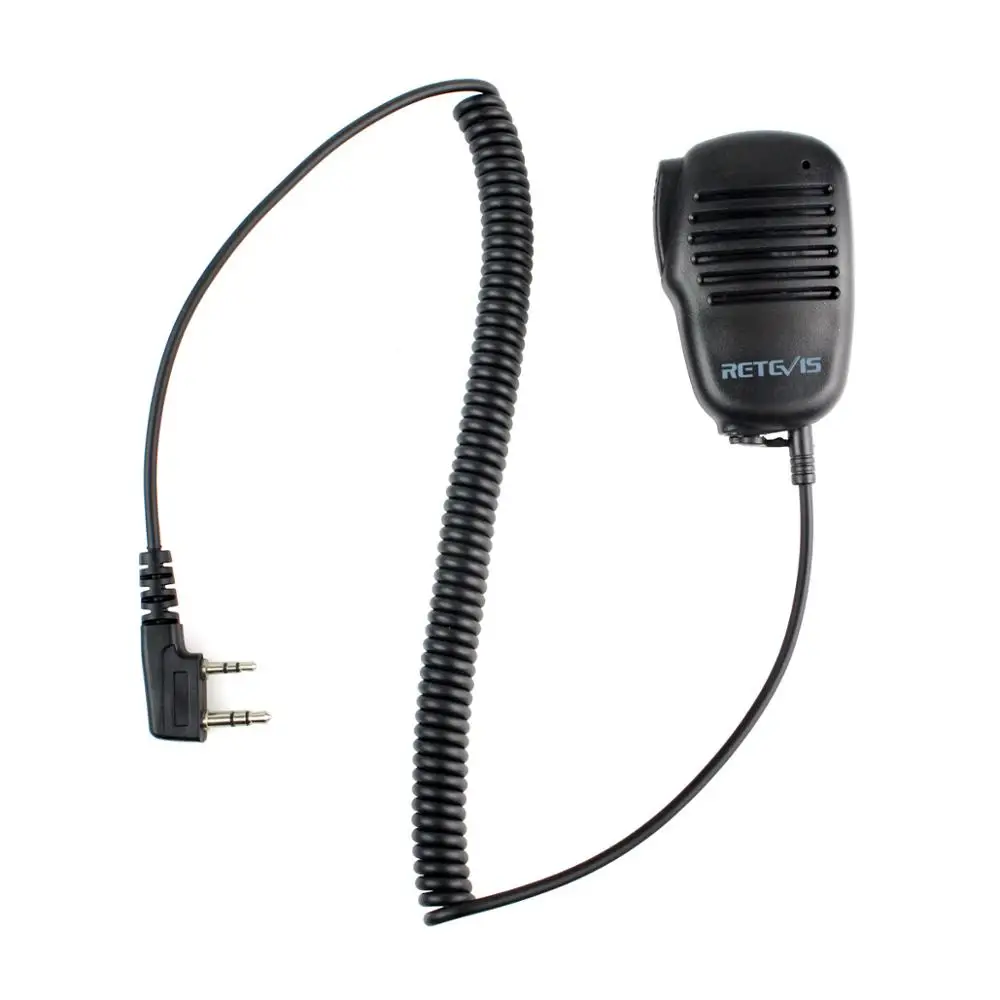 2 Pin Retevis Mini PTT Speaker Mic For Radio KENWOOD RETEVIS PUXING WOUXUN TYT HYT BAOFENG POFUNG Walkie-Talkie