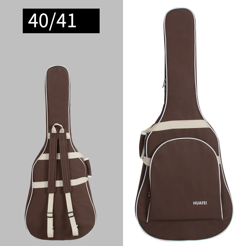 38/39/40/41 дюймов гитары сумка чехол Водонепроницаемый рюкзак; ткань «Оксфорд»; Акустическая гитара для игры в стиле фолк для гитары чехол с двойной плечевой ремень - Цвет: A10