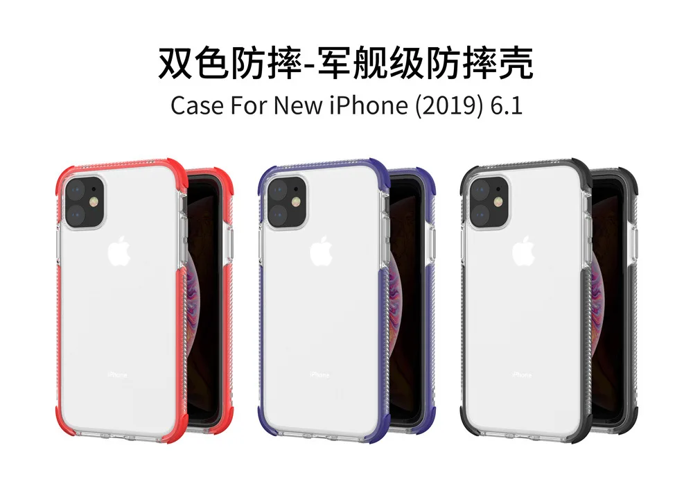 Для iPhone 11, мягкий чехол из ТПУ с кристаллами для iPhone 11 Pro, противоударный чехол для телефона, тонкая прозрачная задняя крышка для iPhone 11 5,8 дюйма
